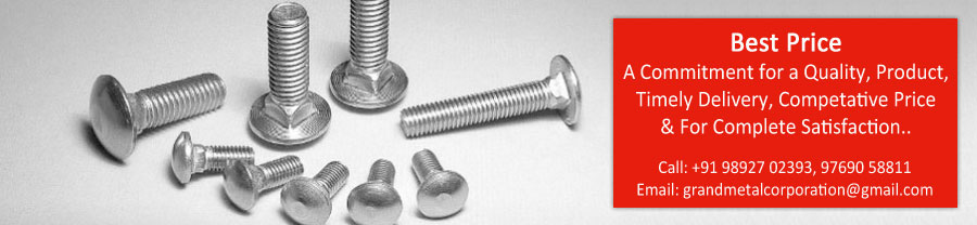 DIN 607 - Round Head Nip Bolts With Nuts